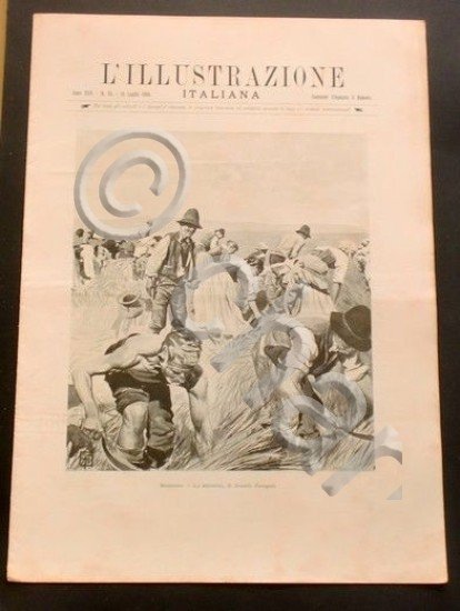 L'illustrazione Italiana - Messidoro - La mietitura - N° 28 …