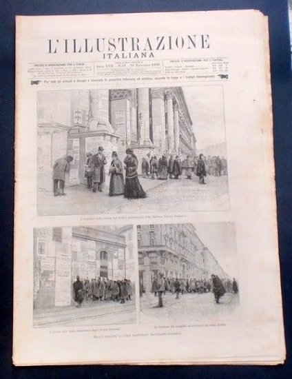 L'illustrazione Italiana - Milano lotta elettorale - N° 48 - Novembre 1890
