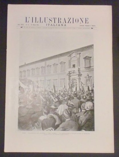 L'illustrazione Italiana - Monumento a Carlo Alberto - N° 12 - Marzo 1900