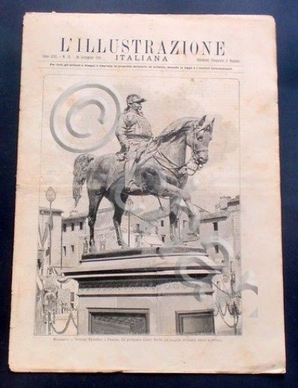 L'illustrazione Italiana - Monumento a Vittorio Emanuele - N°39 - …