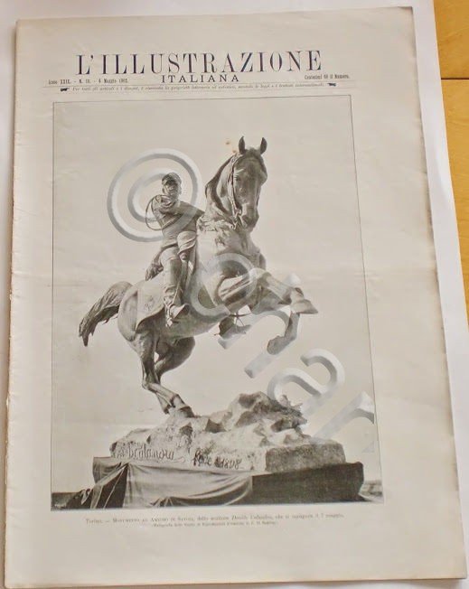 L'illustrazione Italiana - Monumento ad Amedeo di Savoia - N° …