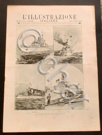 L'illustrazione Italiana - Navi da Guerra - N° 16 - …