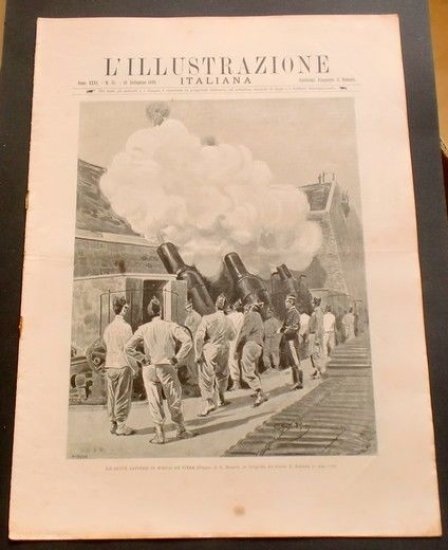 L'illustrazione Italiana - Nuove batterie di mortai - N° 37 - Settembre 1899