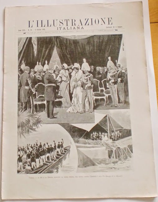 L'illustrazione Italiana - Nuovo ponte Umberto I sul Po - N° 40 - Ottobre 1903