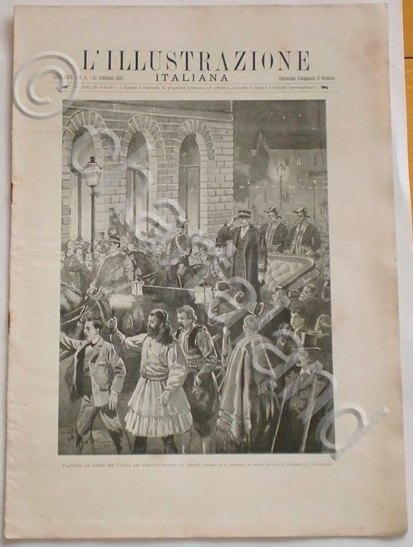 L'illustrazione Italiana - Partenza principe Giorgio - N° 8 - …