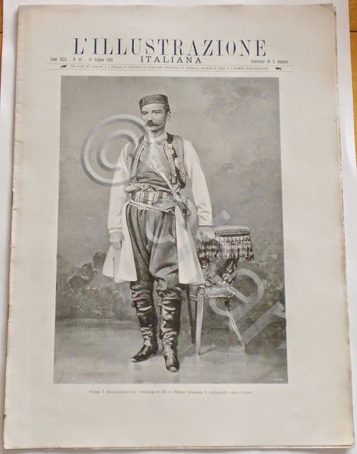 L'illustrazione Italiana - Pietro I Re di Serbia - N° …