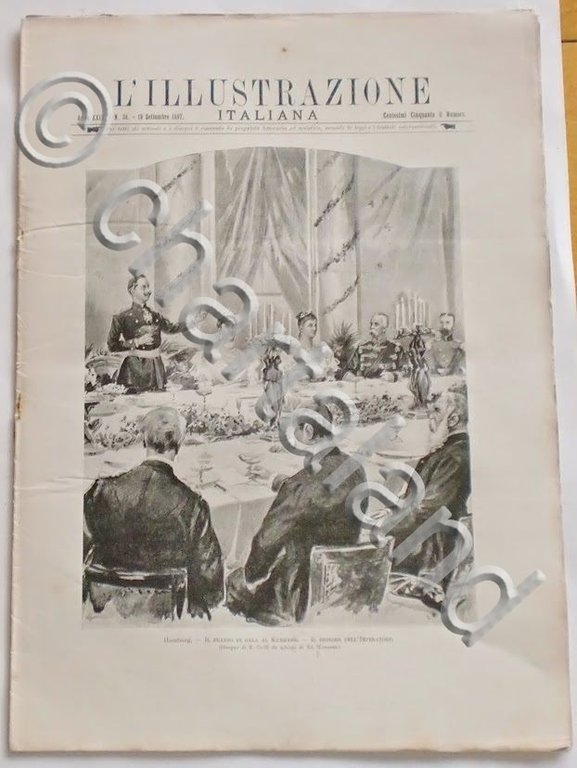 L'illustrazione Italiana - Pranzo di gala al Kurhaus - N° …