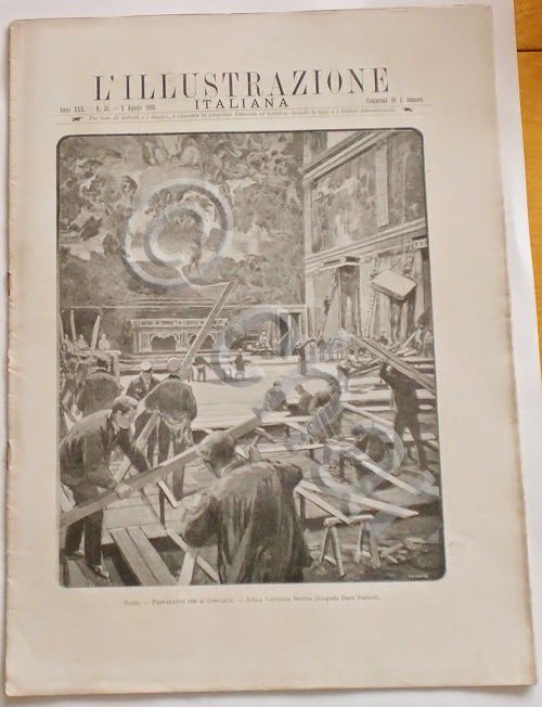 L'illustrazione Italiana - Preparativi per il Conclave - N° 31 …