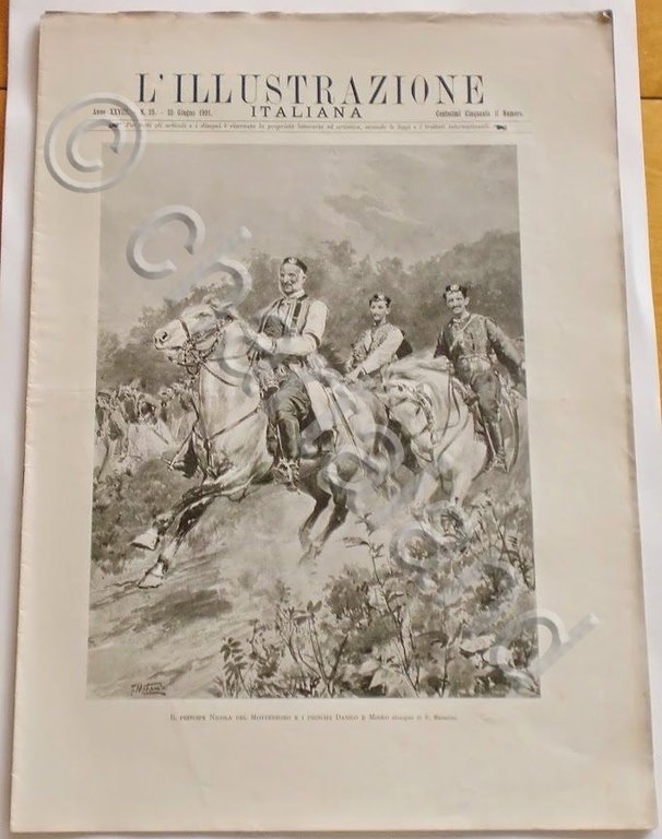 L'illustrazione Italiana - Principe Nicola del Montenegro - N° 25 …