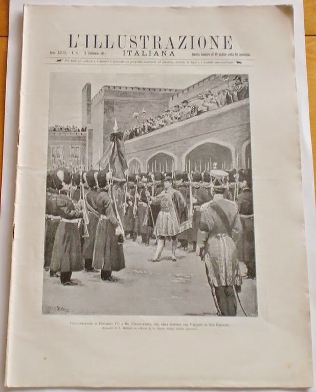 L'illustrazione Italiana - Proclamazione Edoardo VII - N° 6 - Febbraio 1901