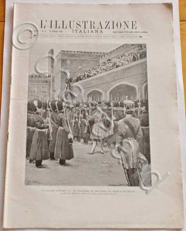 L'illustrazione Italiana - Proclamazione Edoardo VII - N° 6 - …