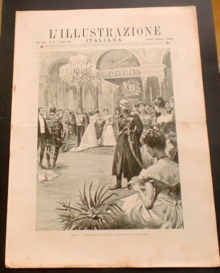 L'illustrazione Italiana - Ricevimento Ambasciata inglese - N° 15 - Aprile 1899