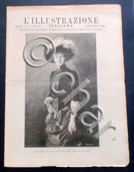 L'illustrazione Italiana - Ritratto della marchesa X - N° 17 …