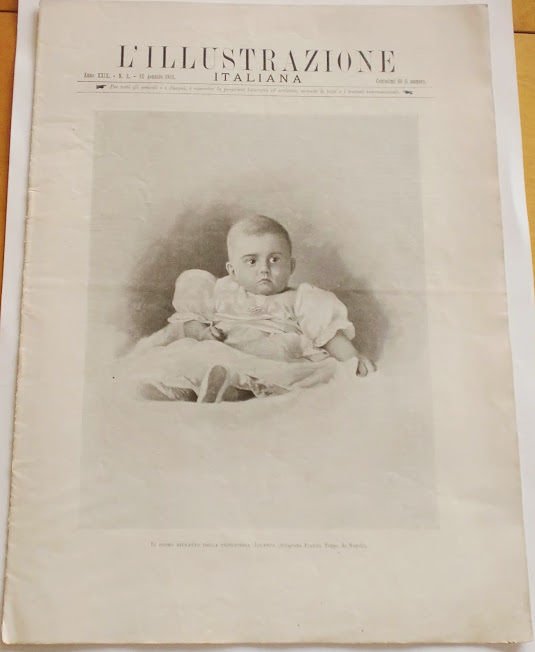 L'illustrazione Italiana - Ritratto Principessa Jolanda - N° 2 - Gennaio 1902
