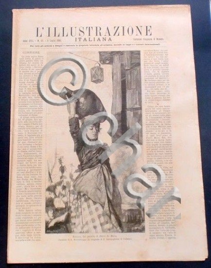 L'illustrazione Italiana - Rosalia, pastello E. De Maria - N° …