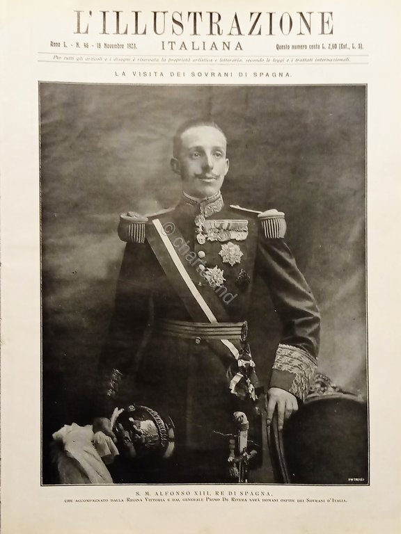 L'illustrazione Italiana - S. M. Alfonso XIII Re di Spagna - N. 46 - 1923
