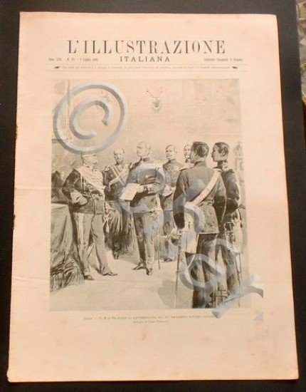 L'illustrazione Italiana - S.M. il Re riceve rappresentanza- N° 27 …
