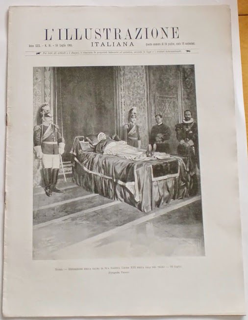 L'illustrazione Italiana - Salma Sua Santità Leone XIII - N° 30 - Luglio 1903