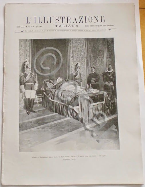 L'illustrazione Italiana - Salma Sua Santità Leone XIII - N° …