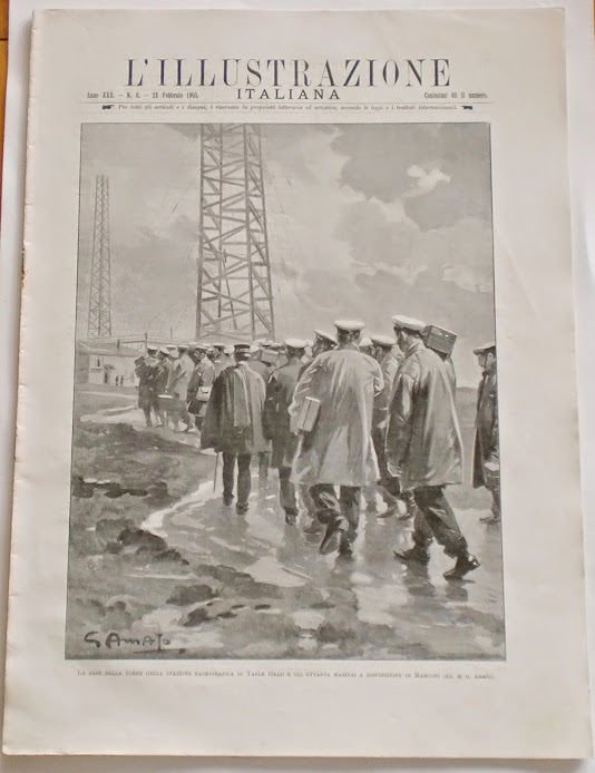 L'illustrazione Italiana - Stazione radiografica Table Head- N°8 - Febbraio 1903