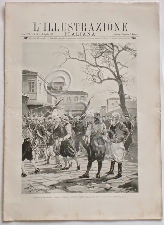 L'illustrazione Italiana - Truppe di sbarco a Candia - N° …