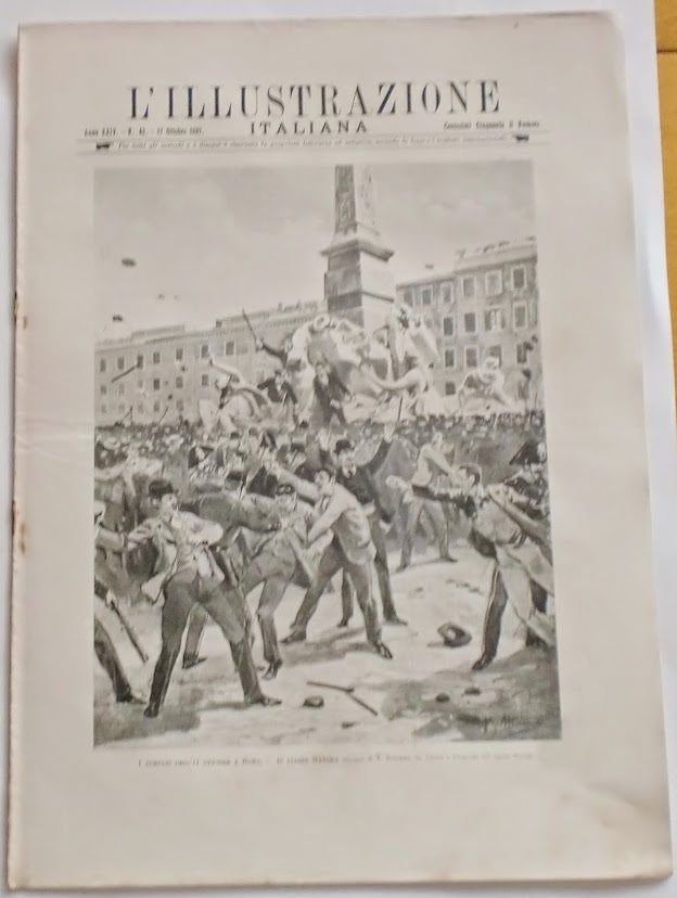 L'illustrazione Italiana - Tumulti dell'11 Ottobre Roma - N° 42 …