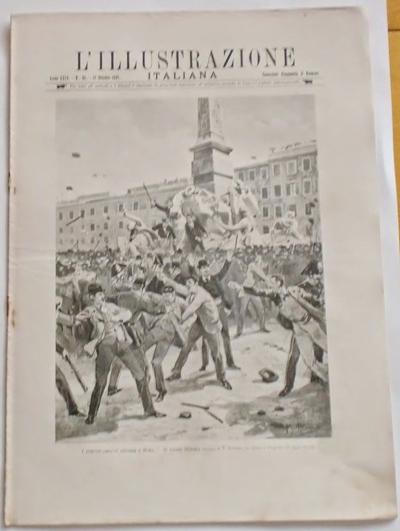 L'illustrazione Italiana - Tumulti dell'11 Ottobre Roma - N° 42 - Ottobre 1897