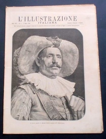 L'illustrazione Italiana - Un bravo, quadro di Manuel Correa - N° 9 - Marzo 1890