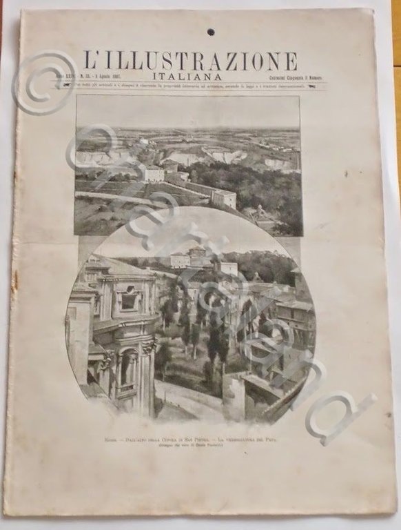 L'illustrazione Italiana - Villeggiatura del Papa - N° 32 - …