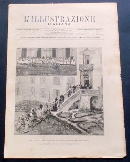 L'illustrazione Italiana - Visita di S. M. la Regina - N° 24 - Giugno 1890