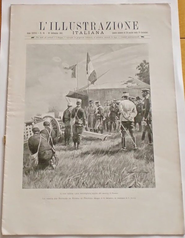 L'illustrazione Italiana - Visita Sovrani di Russia - N° 39 - Settembre 1901