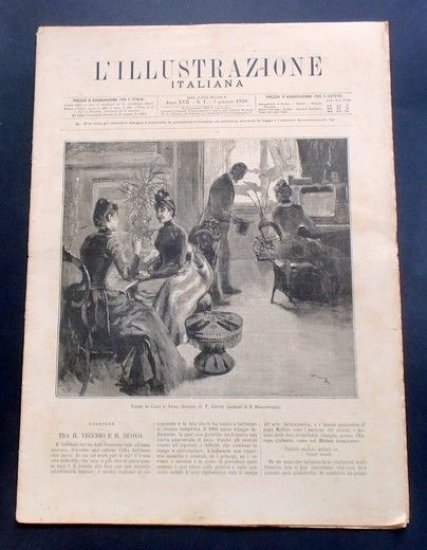 L'illustrazione Italiana - Visite di Capo d'Anno - N° 1 - Gennaio 1890