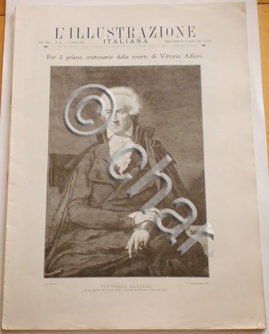 L'illustrazione Italiana - Vittorio Alfieri - N° 41 - Ottobre …