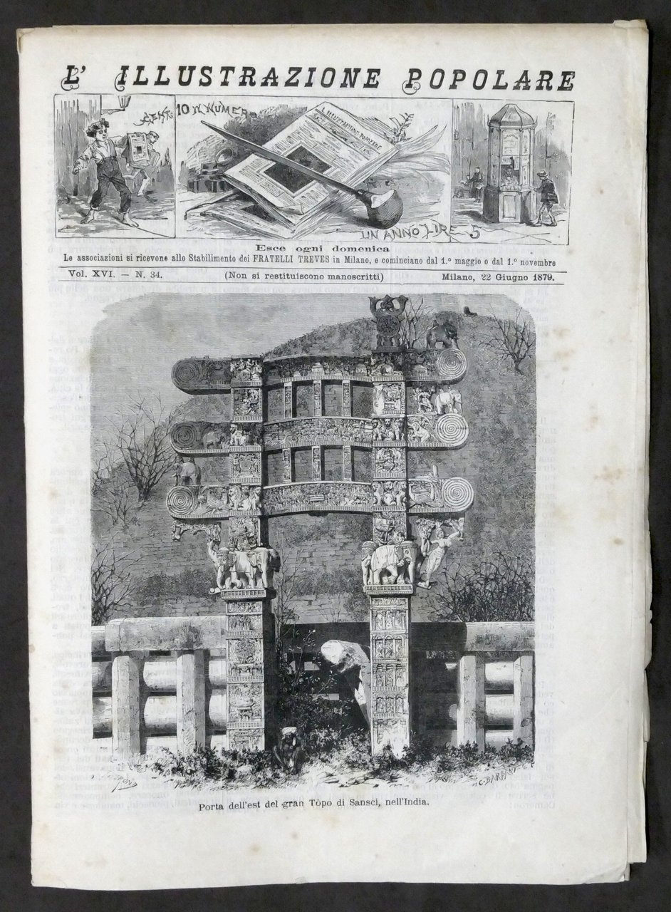 L'Illustrazione Popolare - N. 34 - 1879 Inondazione fiume Tanaro …