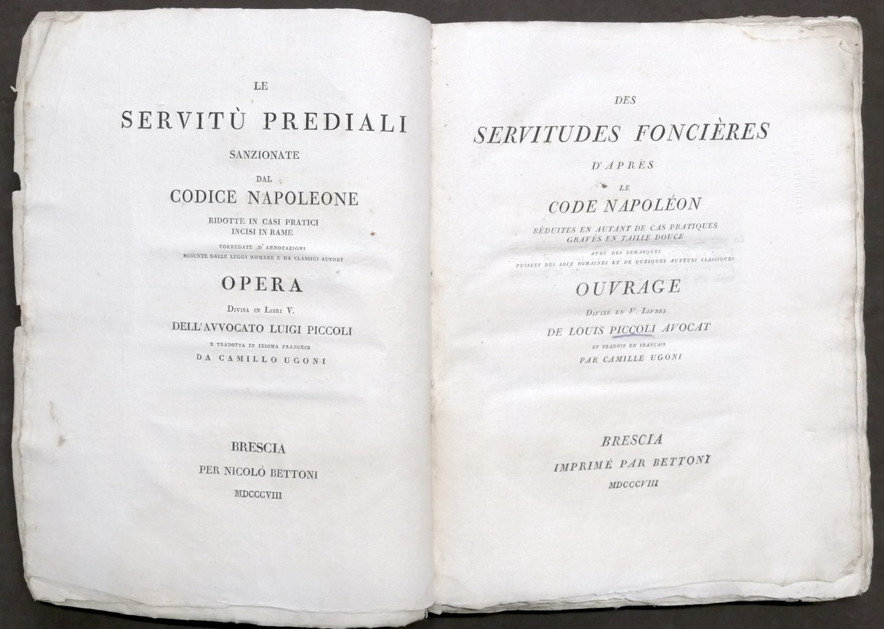 L. Piccoli - Le servitù prediali sanzionate dal Codice Napoleone …