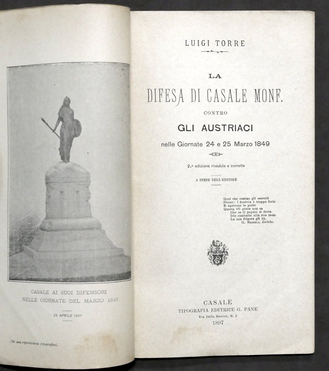 L. Torre - La difesa di Casale Monferrato contro austriaci …