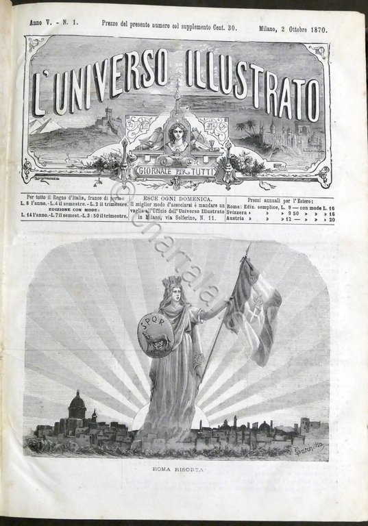 L'Universo Illustrato - Giornale per tutti - Annata 1870 / … | Immagine Gallery 2