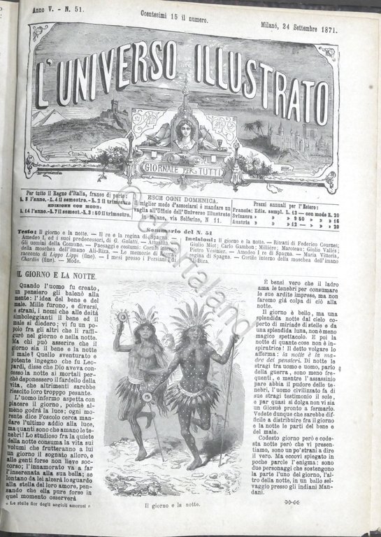 L'Universo Illustrato - Giornale per tutti - Annata 1870 / … | Immagine Gallery 10