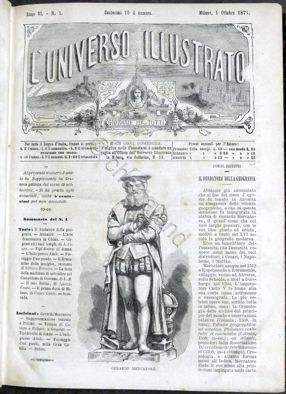 L'Universo Illustrato - Giornale per tutti - Annata 1871 / … | Immagine Gallery 2