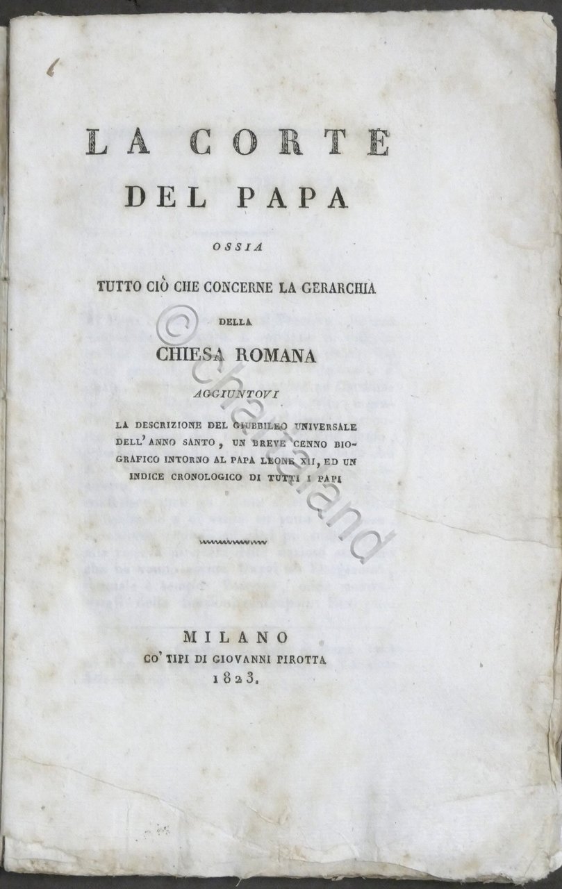La Corte del Papa - Tutto ciò che concerne la …
