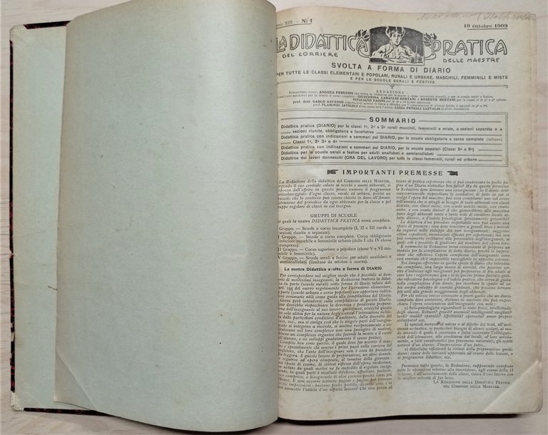 La didattica pratica del Corriere delle maestre Anno 1909/1910 - …