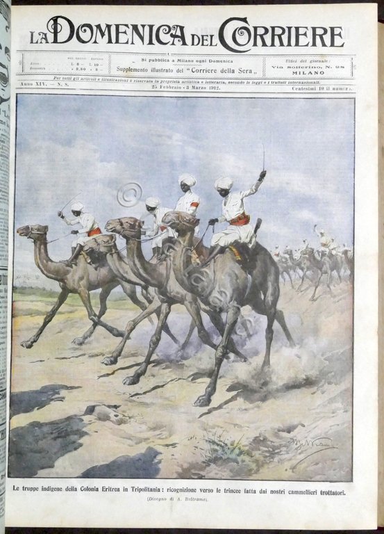 La Domenica del Corriere - Annata completa 1912 Guerra Libia | Immagine Gallery 6