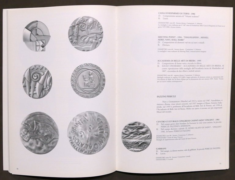 La medaglia contemporanea in Italia - Catalogo mostra Galleria Arte …