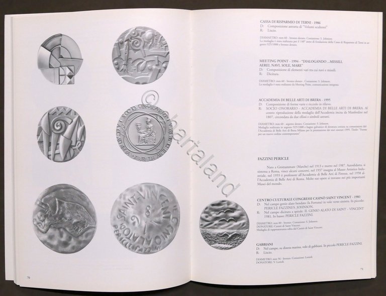 La medaglia contemporanea in Italia - Catalogo mostra Galleria Arte …