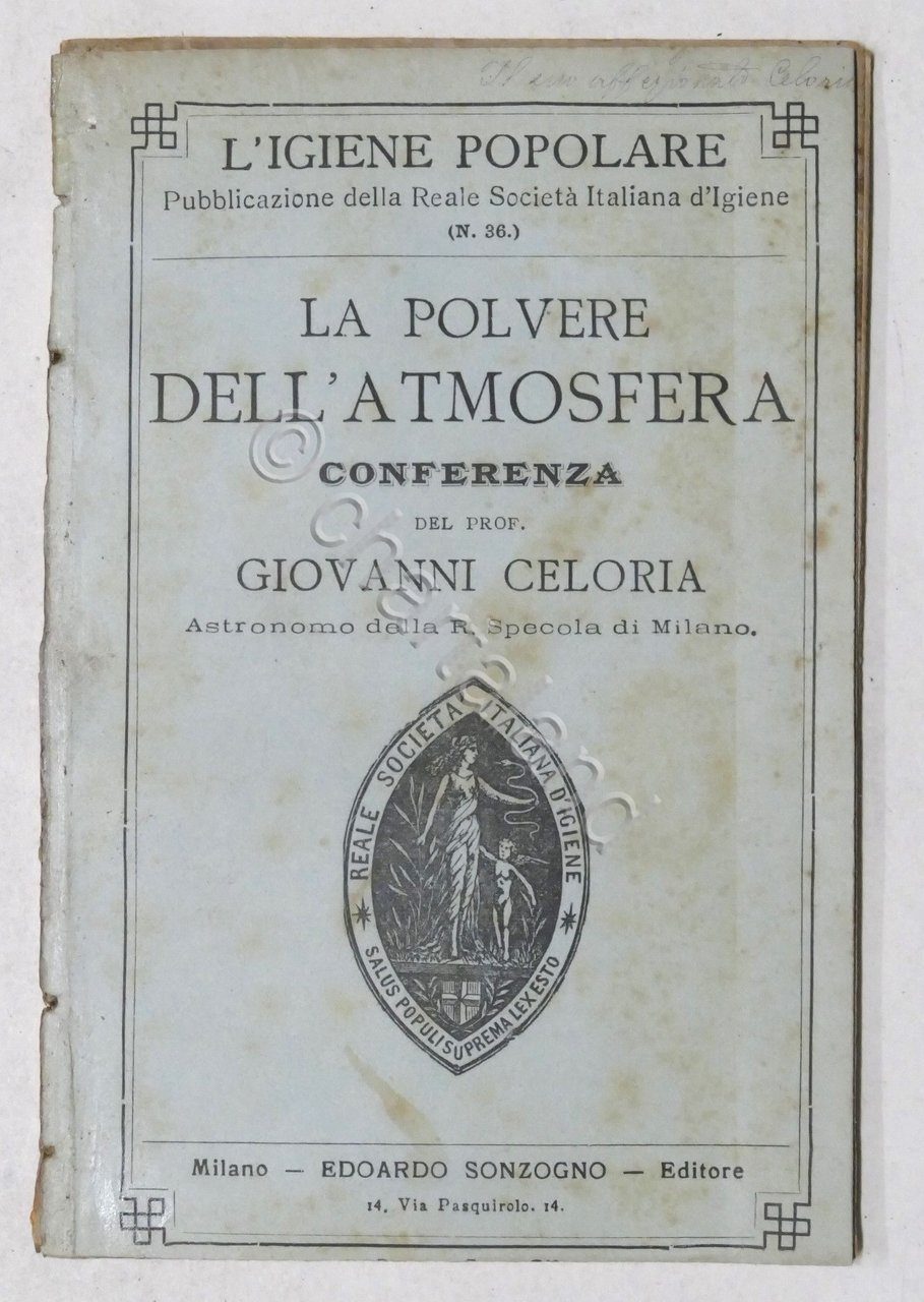 La polvere dell'atmosfera - Conferenza del Prof. Giovanni Celoria - …