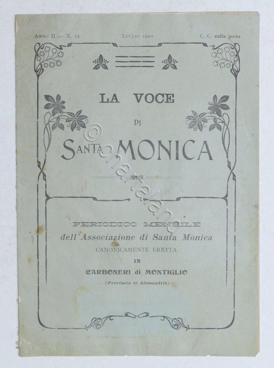 La Voce di Santa Monica periodico mensile Carboneri di Montiglio … | Immagine principale