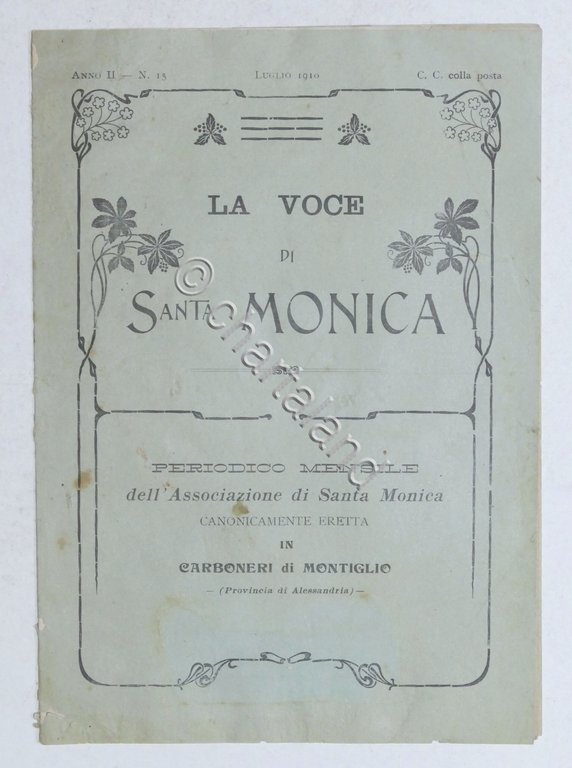 La Voce di Santa Monica periodico mensile Carboneri di Montiglio … | Immagine Gallery 2