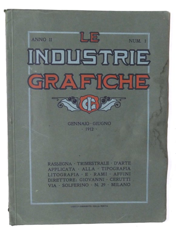 Le Industrie Grafiche Rassegna d'arte applicata a tipografia Anno II … | Immagine Gallery 1