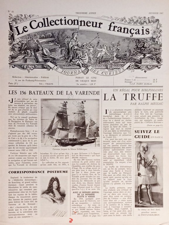Le Journal des Curieux - Le Collectionneur Francais N. 22 …