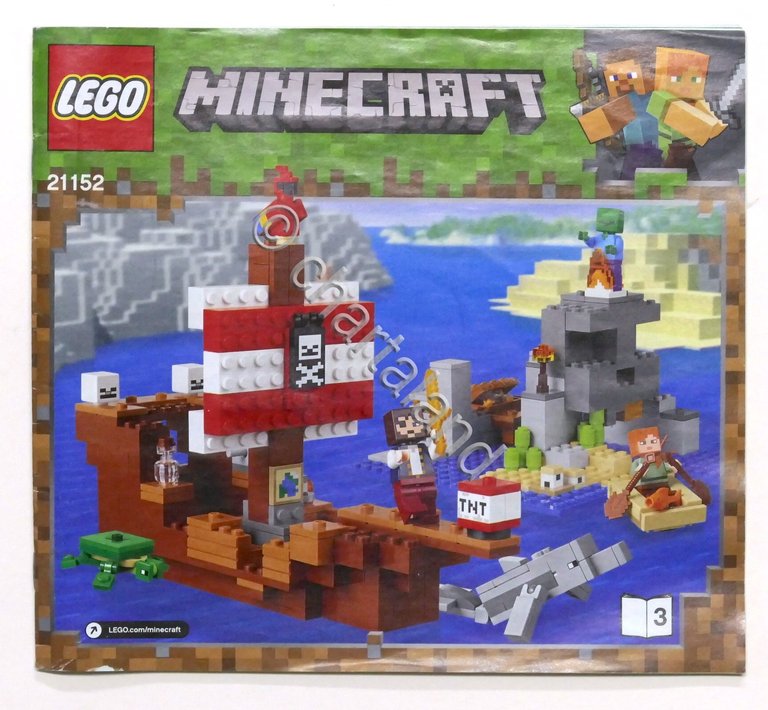 LEGO Minecraft - Manuale Istruzioni 21152 - Galeone dei pirati